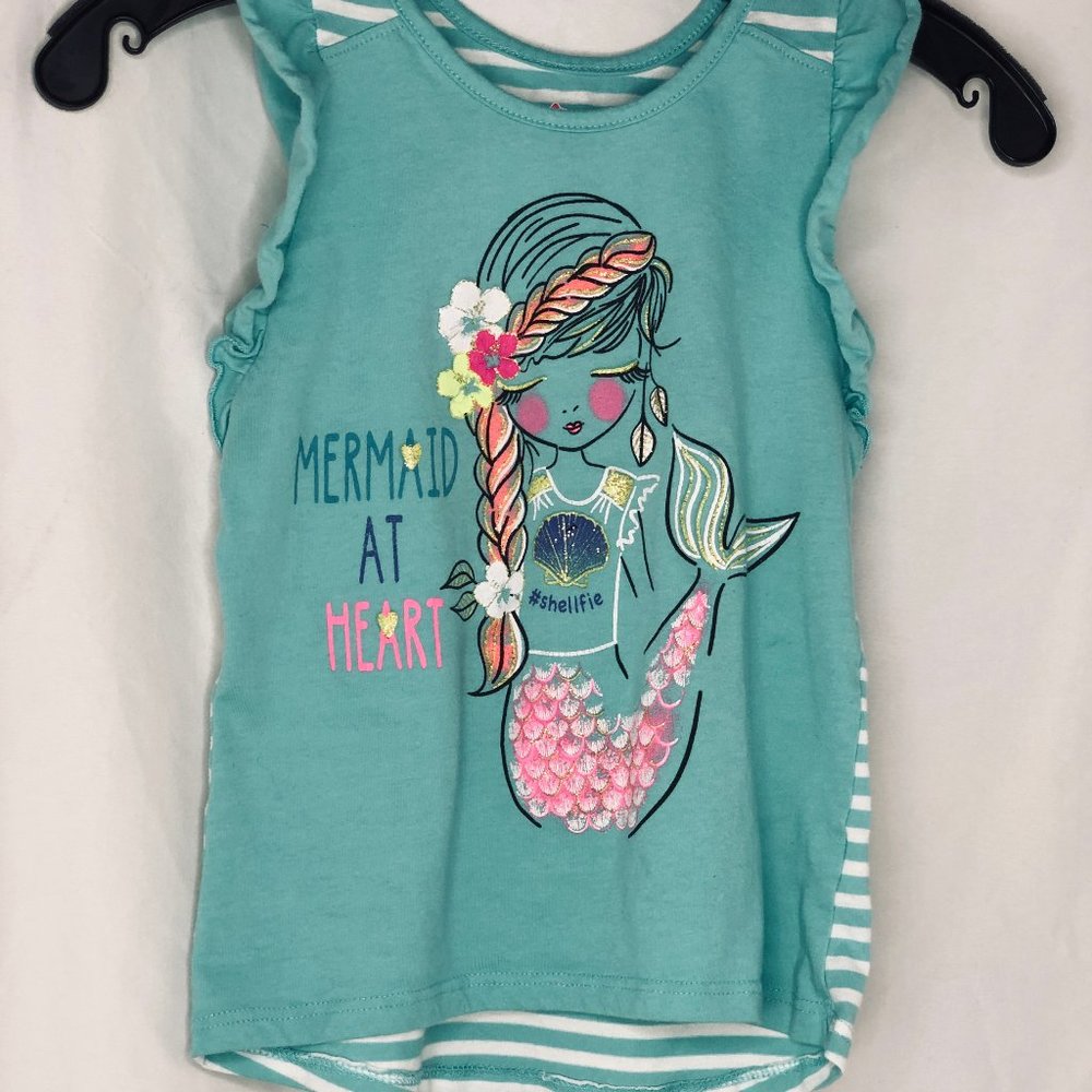 4️⃣ Bundle Mermaid shirt green stripes